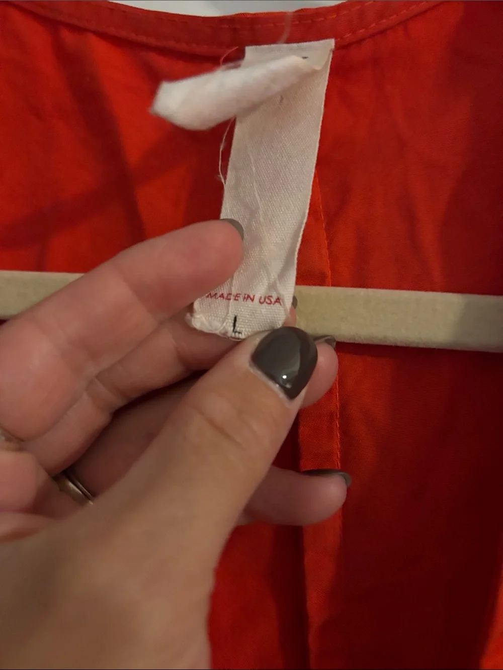 Red Wrap Dress - Picture 3 of 5